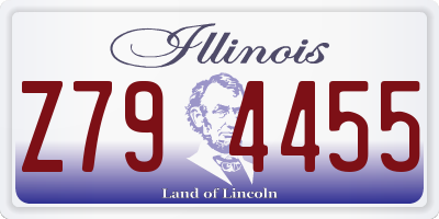 IL license plate Z794455