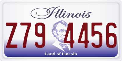 IL license plate Z794456