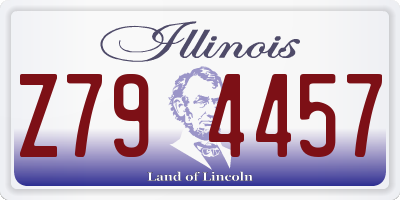 IL license plate Z794457