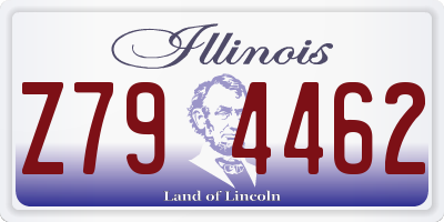 IL license plate Z794462