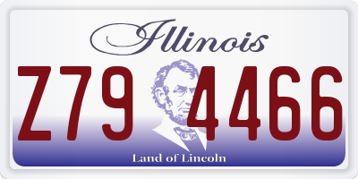 IL license plate Z794466