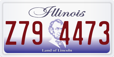 IL license plate Z794473