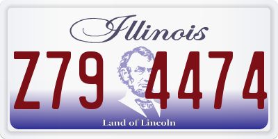 IL license plate Z794474