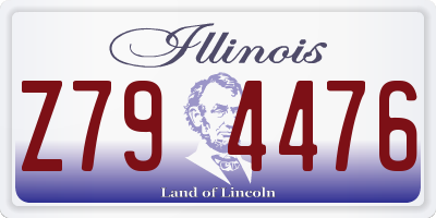 IL license plate Z794476