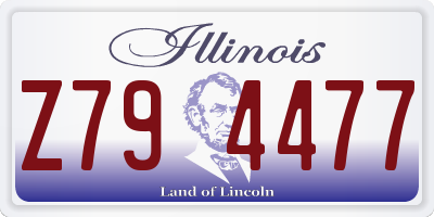 IL license plate Z794477