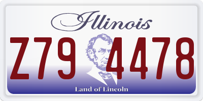 IL license plate Z794478