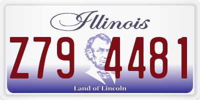 IL license plate Z794481
