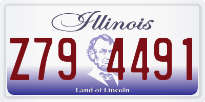 IL license plate Z794491