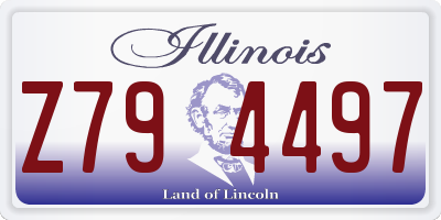 IL license plate Z794497