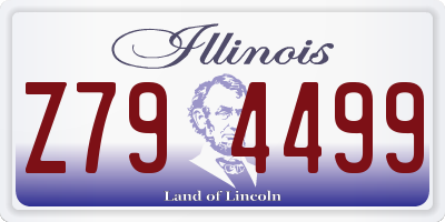 IL license plate Z794499