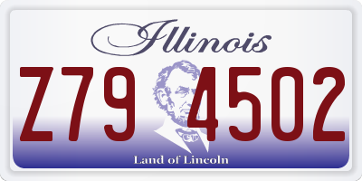 IL license plate Z794502