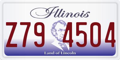 IL license plate Z794504
