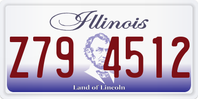 IL license plate Z794512