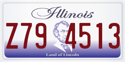 IL license plate Z794513
