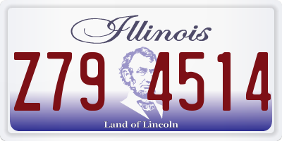 IL license plate Z794514