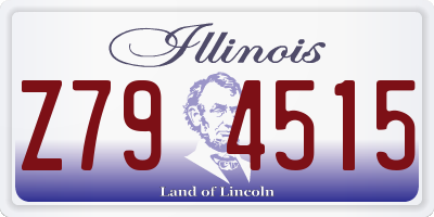 IL license plate Z794515