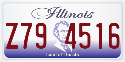 IL license plate Z794516