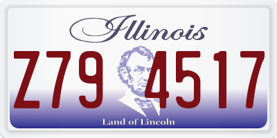 IL license plate Z794517