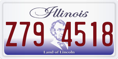 IL license plate Z794518