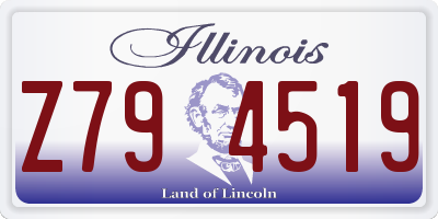 IL license plate Z794519