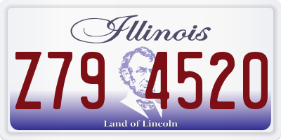 IL license plate Z794520