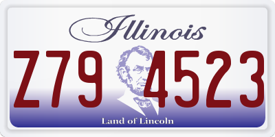 IL license plate Z794523