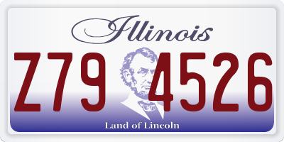 IL license plate Z794526