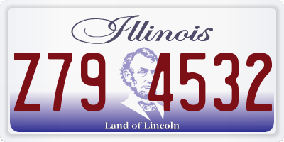 IL license plate Z794532