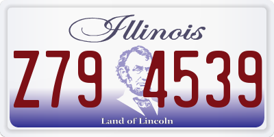 IL license plate Z794539