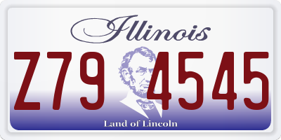 IL license plate Z794545