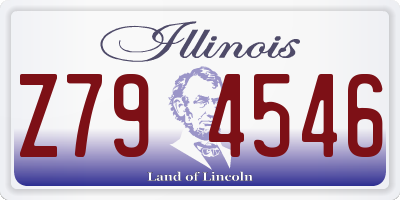 IL license plate Z794546