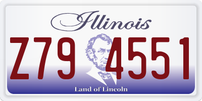 IL license plate Z794551