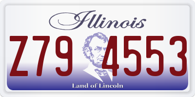 IL license plate Z794553