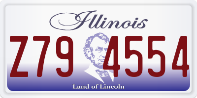 IL license plate Z794554