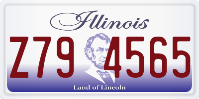 IL license plate Z794565