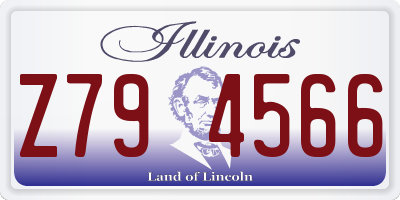 IL license plate Z794566