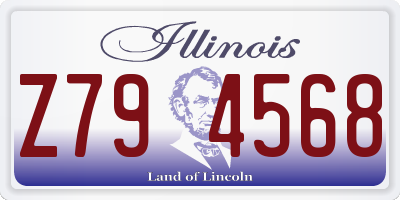 IL license plate Z794568