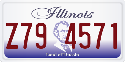 IL license plate Z794571