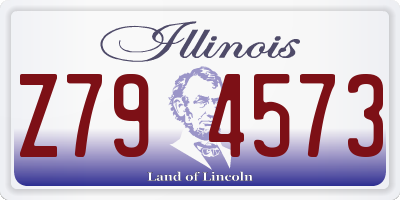 IL license plate Z794573