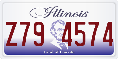 IL license plate Z794574
