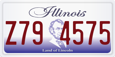 IL license plate Z794575