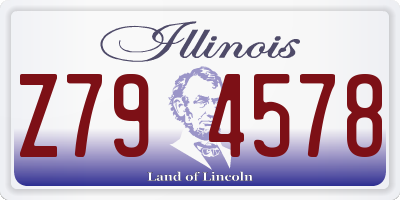 IL license plate Z794578