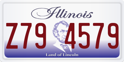 IL license plate Z794579