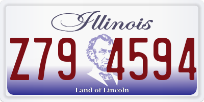 IL license plate Z794594