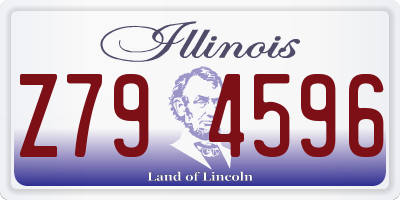 IL license plate Z794596