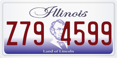 IL license plate Z794599