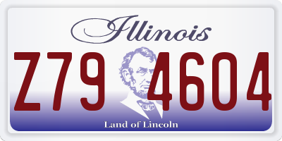 IL license plate Z794604