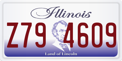 IL license plate Z794609