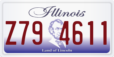 IL license plate Z794611