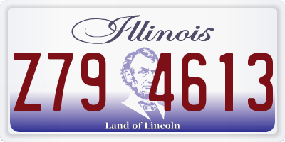 IL license plate Z794613